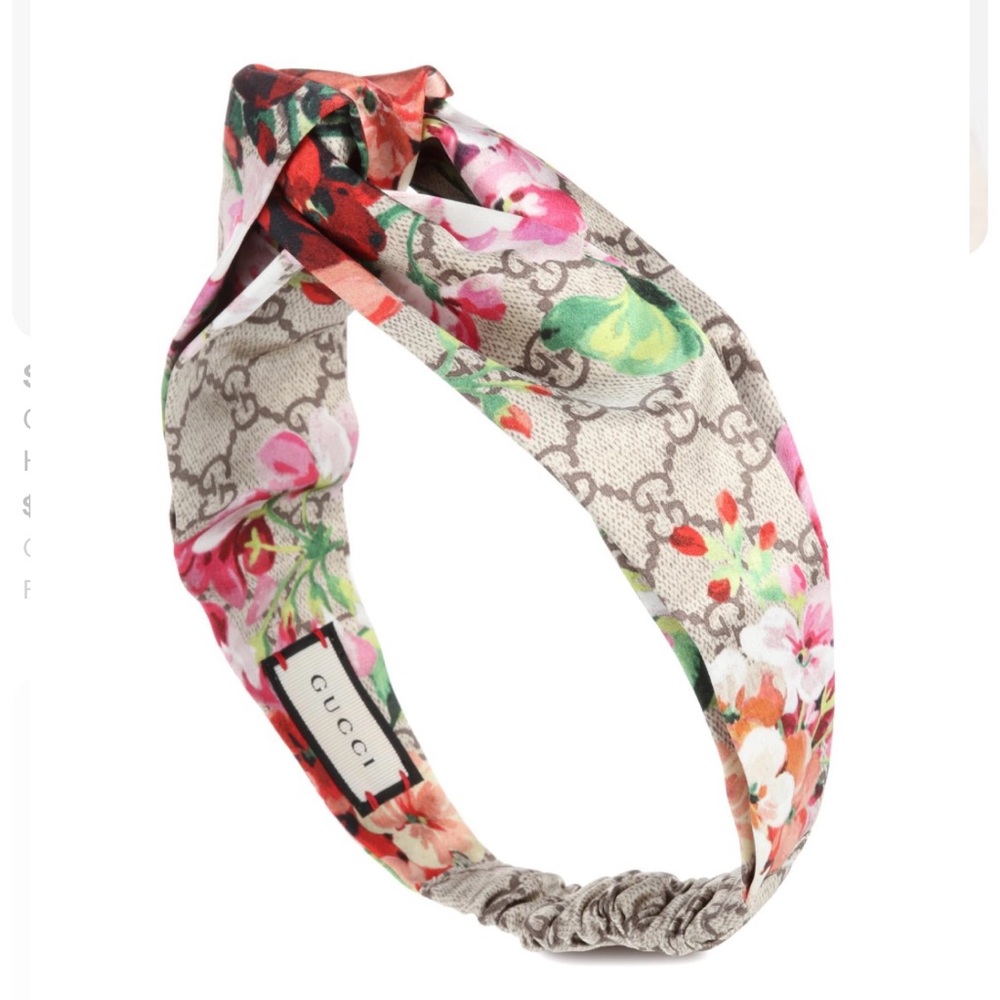 Gucci silk printed headband